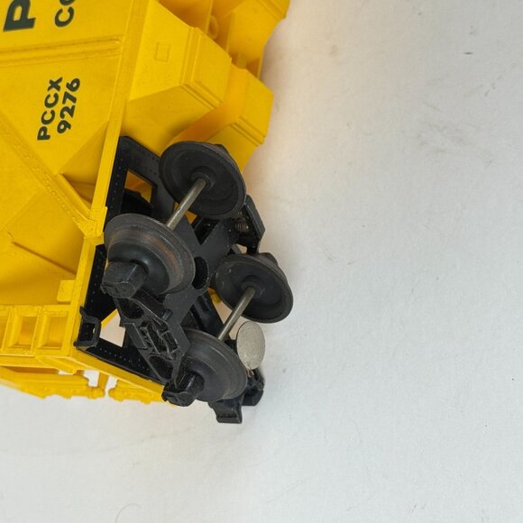 Vintage Lionel Peabody PCCX 9276 Yellow Quad Hopper Freight Train Car O Scale - Picture 6 of 9